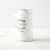 Personalized Vintage Aged To Perfection Birthday Beer Stein (Front Left)