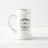Personalized Vintage Aged To Perfection Birthday Beer Stein (Left)