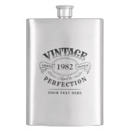 Personalized Vintage Aged To Perfection Birthday Flask at Zazzle