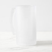 Personalized Vintage Aged To Perfection Birthday Frosted Glass Beer Mug (Front Left)