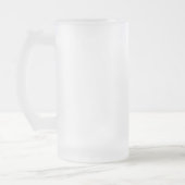 Personalized Vintage Aged To Perfection Birthday Frosted Glass Beer Mug (Left)