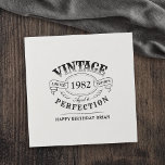 Personalized Vintage Aged To Perfection Birthday Napkins<br><div class="desc">Black and white fun vintage aged to perfection adult birthday napkins for men,  great for any age birthday celebration,  or other occasions. Custom it with your own text.</div>