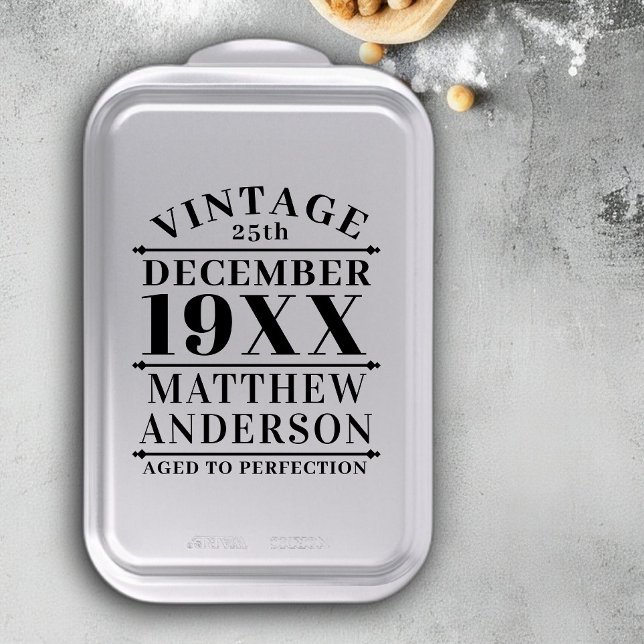 Personalized Vintage Aged to Perfection Cake Pan (Creator Uploaded)