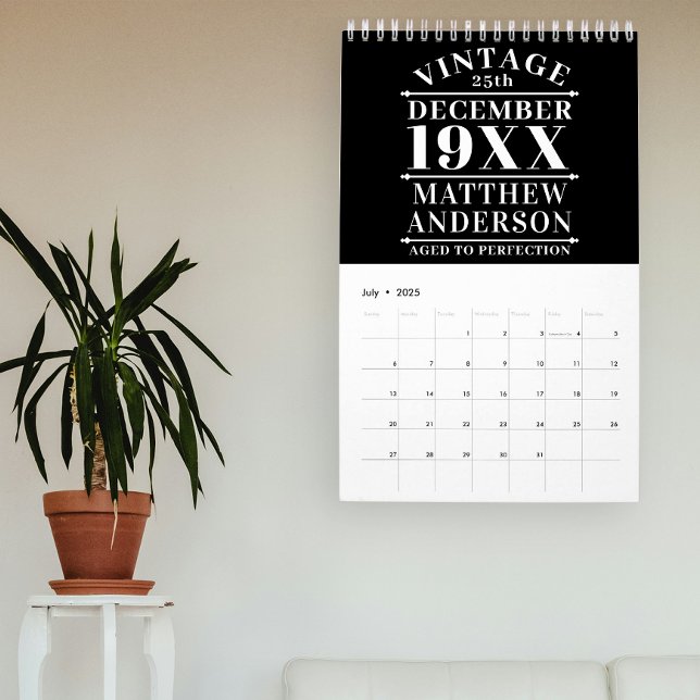 Personalized Vintage Aged to Perfection Calendar (Creator Uploaded)