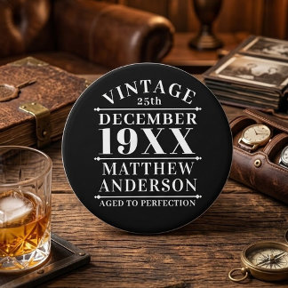 Personalized Vintage Aged to Perfection Ceramic Knob