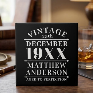 Personalized Vintage Aged to Perfection Ceramic Tile
