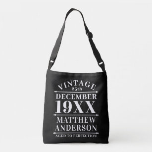 Personalized Vintage Aged to Perfection Crossbody Bag