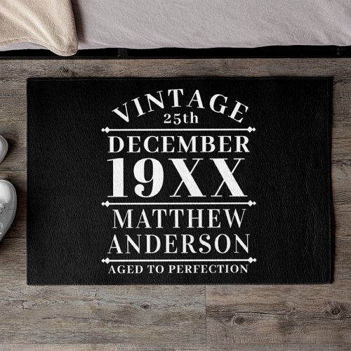 Personalized Vintage Aged to Perfection Doormat