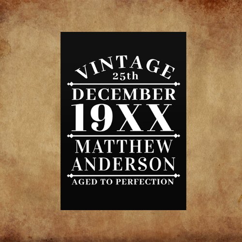 Personalized Vintage Aged to Perfection Flyer