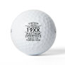 Personalized Vintage Aged to Perfection Golf Balls