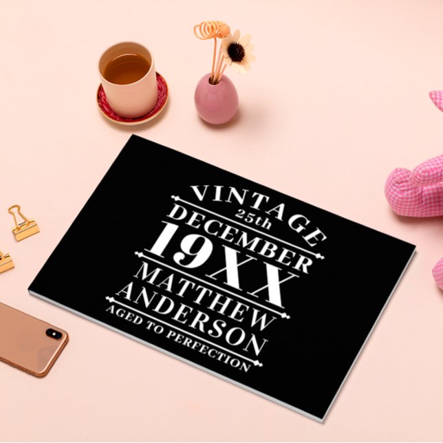 Personalized Vintage Aged to Perfection Guest Book (Creator Uploaded)