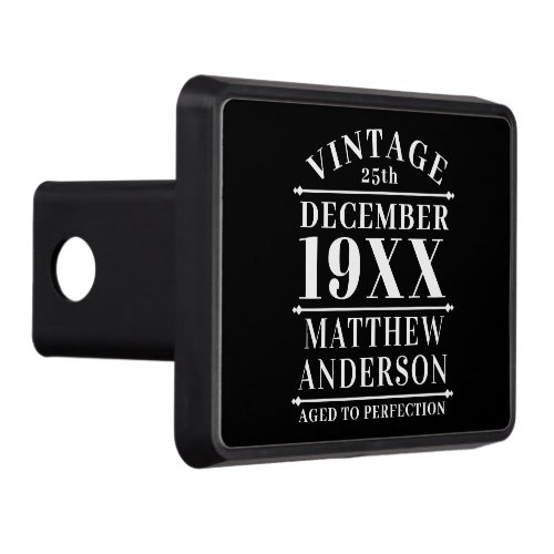 Personalized Vintage Aged to Perfection Hitch Cover