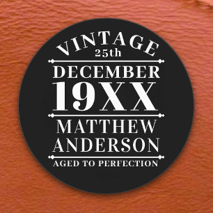 Personalized Vintage Aged to Perfection Labels