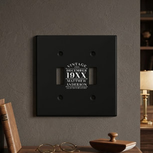 Personalized Vintage Aged to Perfection Light Switch Cover