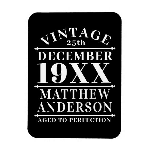 Personalized Vintage Aged to Perfection Magnet