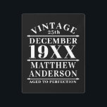 Personalized Vintage Aged to Perfection Metal Print<br><div class="desc">Personalized vintage aged to perfection design could be a great gift for your friends or family member,  or you can use it yourself.</div>