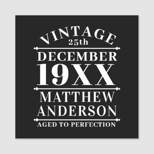 Personalized Vintage Aged to Perfection Name Tag