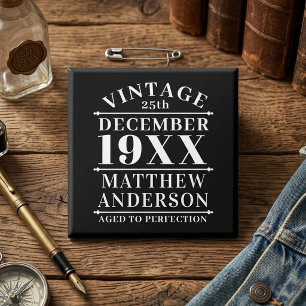 Personalized Vintage Aged to Perfection Name Tag