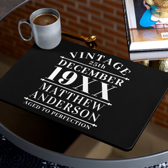 Personalized Vintage Aged to Perfection Placemat (Creator Uploaded)