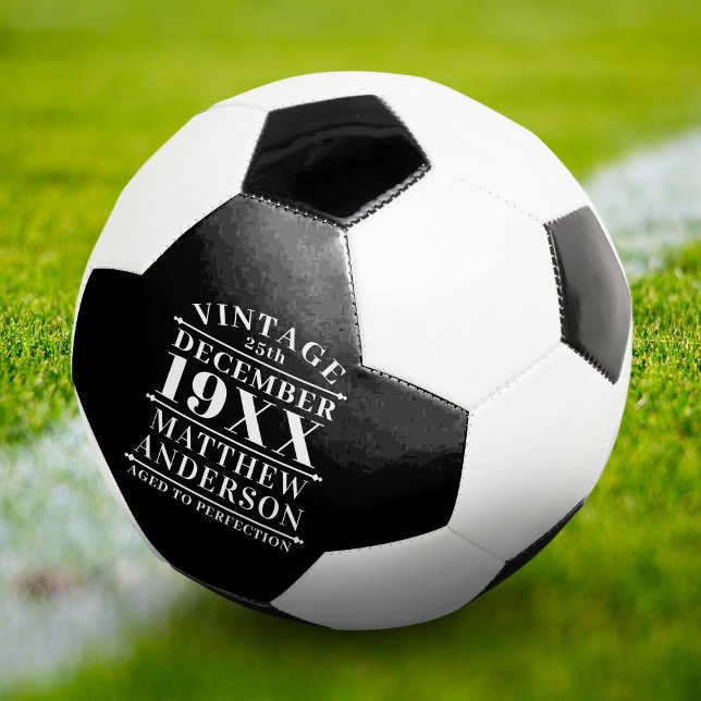 Personalized Vintage Aged to Perfection Soccer Ball (Creator Uploaded)