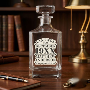 Personalized Vintage Aged to Perfection Sticker