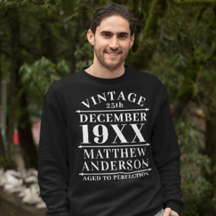 Personalized Vintage Aged to Perfection Sweatshirt