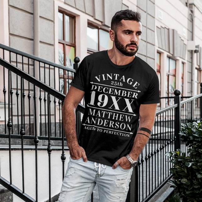 Personalized Vintage Aged to Perfection T-Shirt (Creator Uploaded)