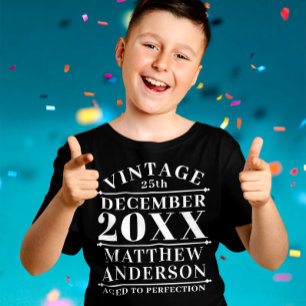 Personalized Vintage Aged to Perfection T-Shirt