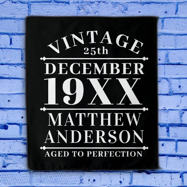 Personalized Vintage Aged to Perfection Tapestry (Creator Uploaded)