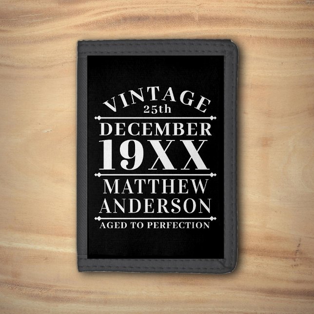 Personalized Vintage Aged to Perfection Trifold Wallet (Creator Uploaded)