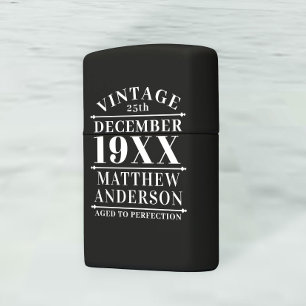 Personalized Vintage Aged to Perfection Zippo Ligh Lighter