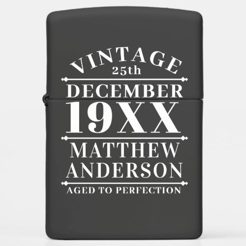 Personalized Vintage Aged to Perfection Zippo Ligh Zippo Lighter