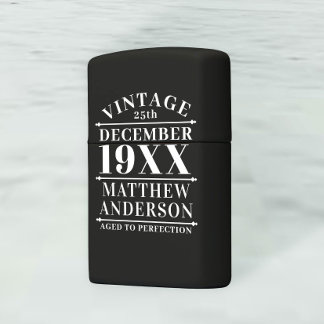 Personalized Vintage Aged to Perfection Zippo Ligh Zippo Lighter