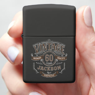 Personalized Vintage Aged To Perfection Zippo Lighter