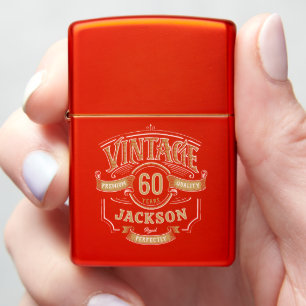 Personalized Vintage Aged To Perfection  Zippo Lighter