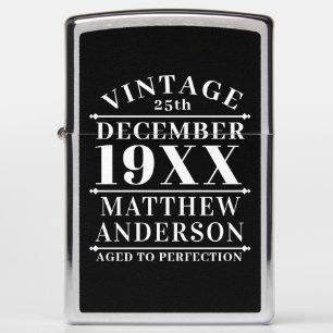 Personalized Vintage Aged to Perfection Zippo Lighter