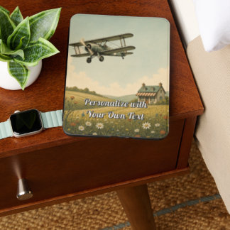 Personalized Vintage Airplane Design | Custom Name Kindle Cover