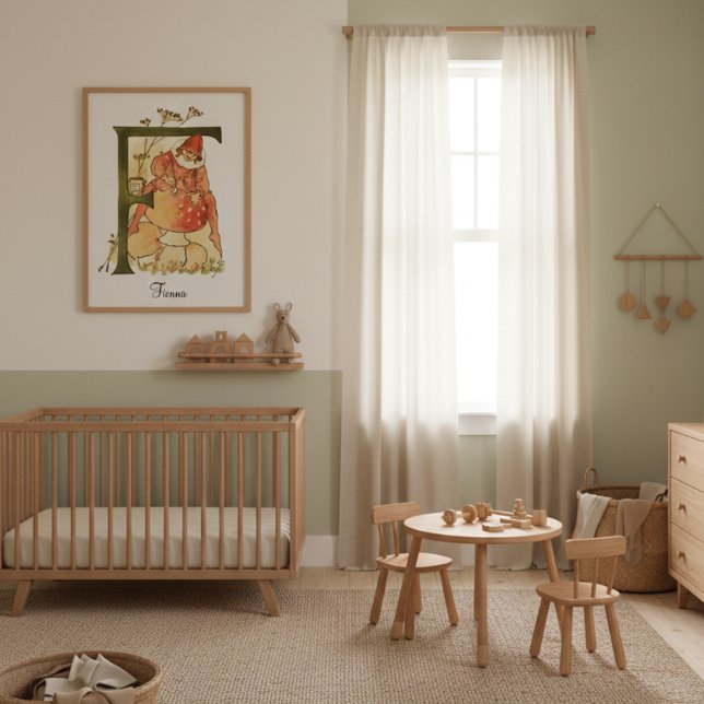 Personalized Vintage Alphabet Letter F Poster (Creator Uploaded)