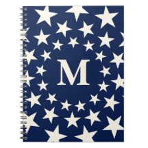 Personalized Vintage Americana Stars Monogram