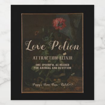 Personalized Vintage Apothecary Jar Love Potion Wine Label by expiredink at Zazzle
