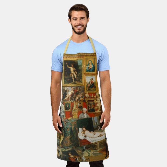 Personalized Vintage Art Artist Painter Art Craft Apron | Zazzle
