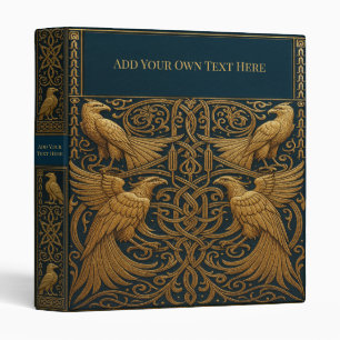 Personalized Vintage Art Nouveau 3-Ring Binder