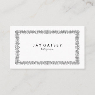Personalized Vintage Art Nouveau Ornamental Business Card