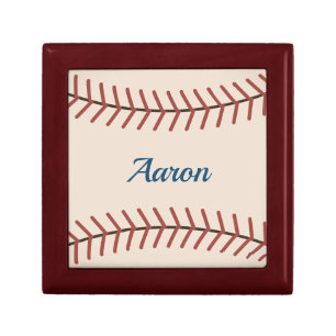 Personalized Vintage Baseball Gift Box