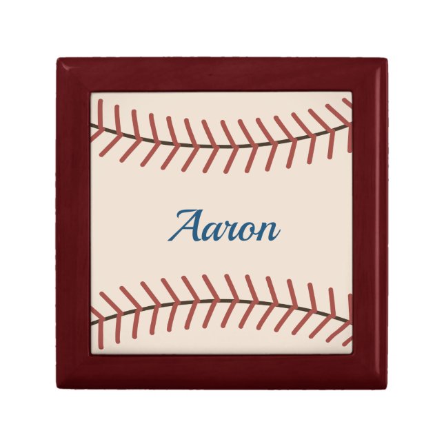 Personalized Vintage Baseball Gift Box (Front)