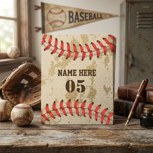 Personalized Vintage Baseball Name Number Retro