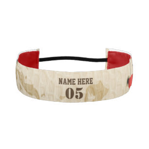 Personalized Vintage Baseball Name Number Retro Athletic Headband
