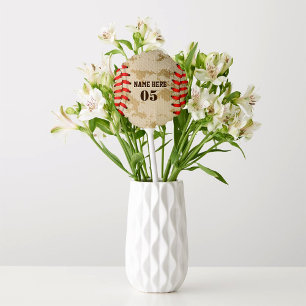 Personalized Vintage Baseball Name Number Retro Balloon