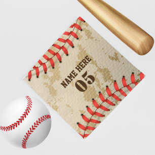 Personalized Vintage Baseball Name Number Retro Bandana