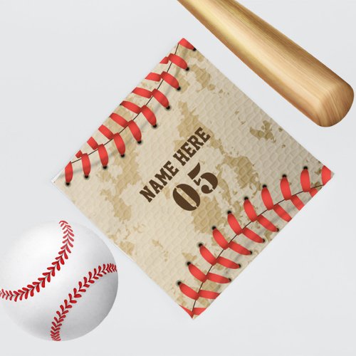 Personalized Vintage Baseball Name Number Retro Bandana